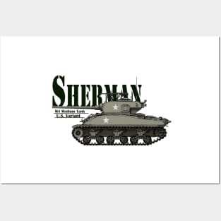 Sherman Tank Posters and Art